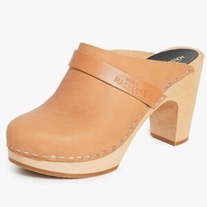 Swedish Hasbeens- Slip in Classic Clog, Size 39
